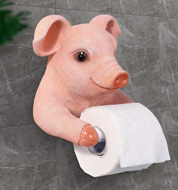 Gadget Gerbil Pig Toilet Paper Holder
