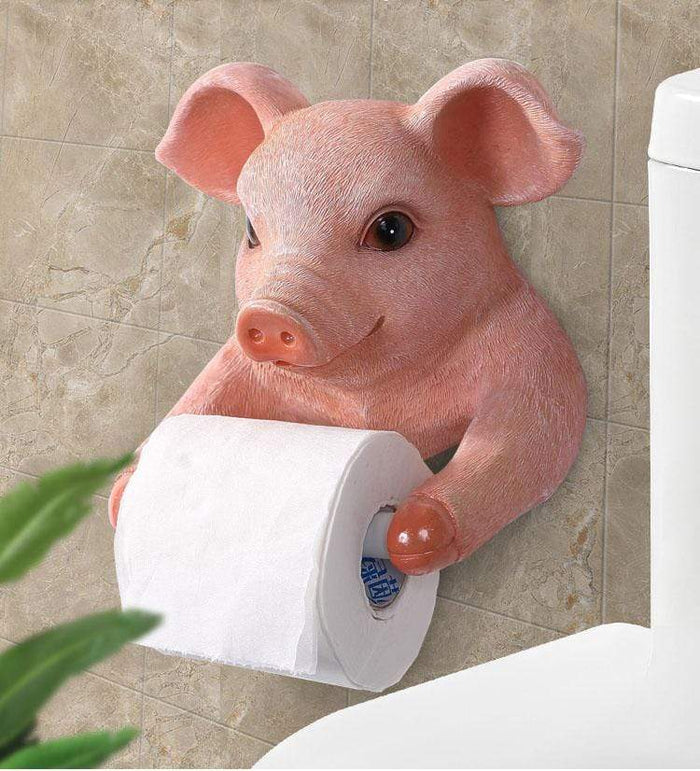 Gadget Gerbil Pig Toilet Paper Holder