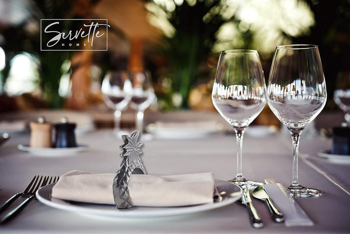Pinapple Design Napkin Rings - Set of 5