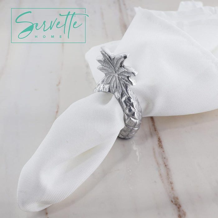 Pinapple Design Napkin Rings - Set of 5