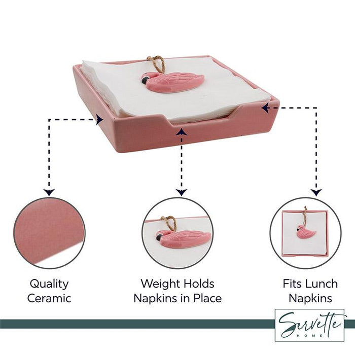 flamingo napkin holder