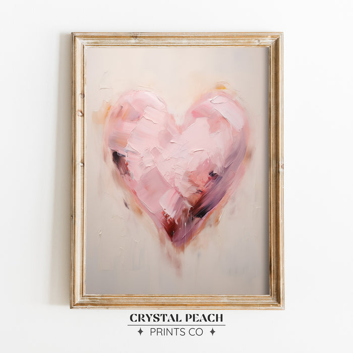 Pink Heart Digital Print
