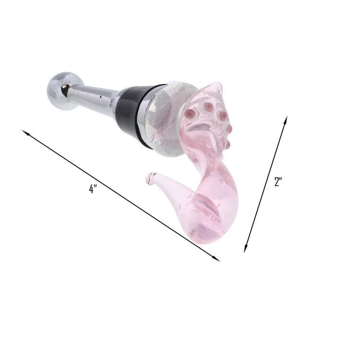 Pink Shoe Glass Wine Stopper