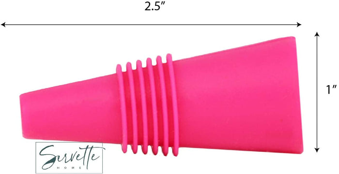 Pink Silicone Wine Stoppers