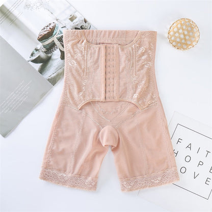 Plus Size Butt Lifter Shapewear Tummy Control Lace Waist Trainer Brief