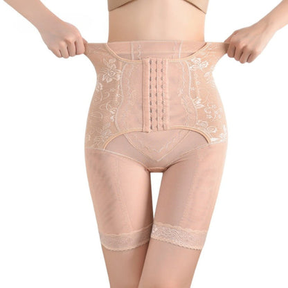 Plus Size Butt Lifter Shapewear Tummy Control Lace Waist Trainer Brief