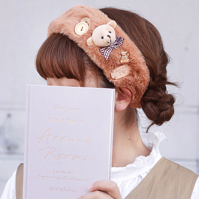 Plush Faux Fur Bear Headband
