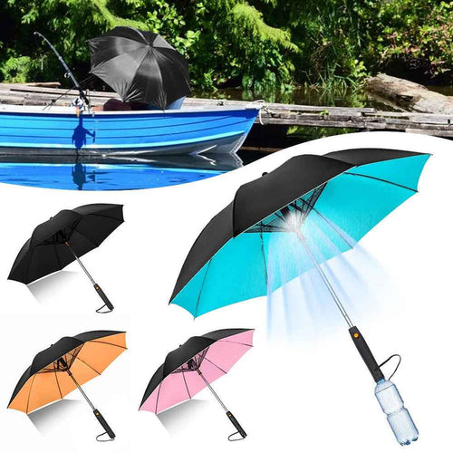 Portable Umbrella with Fan & Misting for Ultimate Comfort - RFE Marketing Ventures