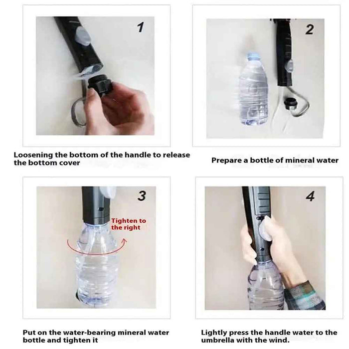 Portable Umbrella with Fan & Misting for Ultimate Comfort - RFE Marketing Ventures