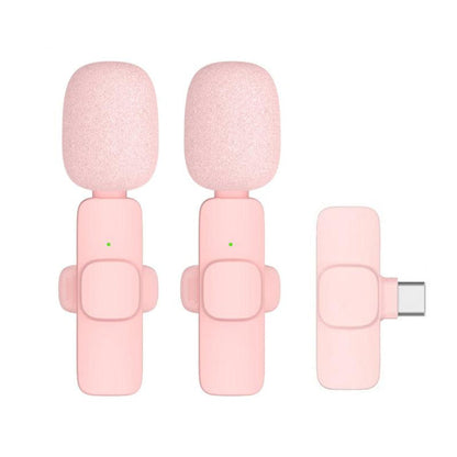 TYPE-C INTERFACE / K1 DOUBLE MIC (PINK) WITH HAIRBALL