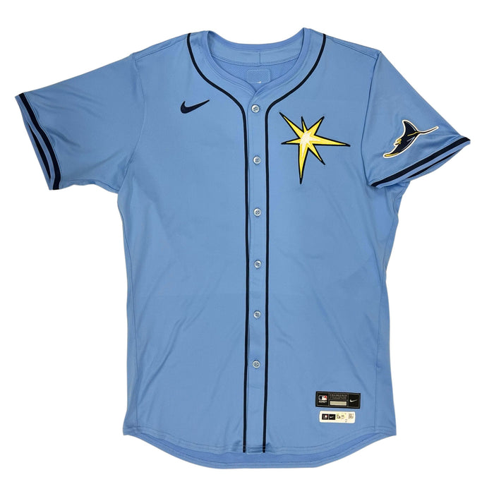 Rays Ian Seymour Team Issued Authentic Autographed Burst Jersey