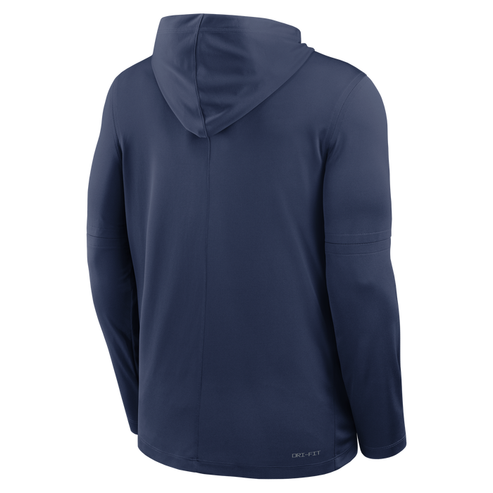 Rays Men's Nike 2026 Authentic Collection TB Navy Lightweight Pullover Hoodie