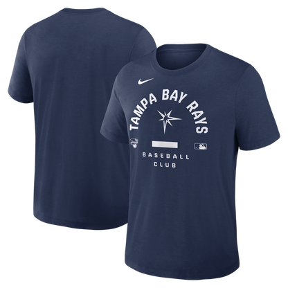 Rays Men's Nike 2026 Navy Authentic Collection Early Work Burst T-Shirt
