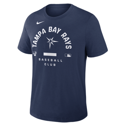 Rays Men's Nike 2026 Navy Authentic Collection Early Work Burst T-Shirt