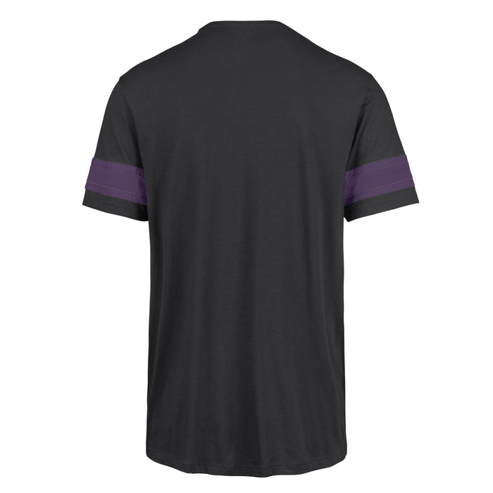 Rays Men's '47 Brand Black City Connect Tampa Bay Flames Purple Stripe T-Shirt