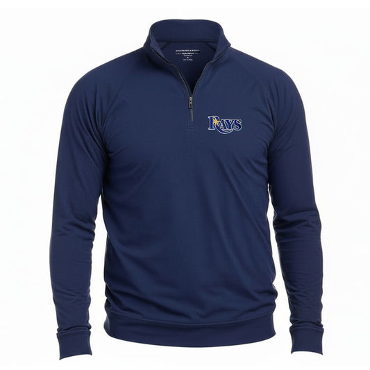 Rays Men's Holderness & Bourne Wordmark Navy Westland 1/4 Zip Jacket