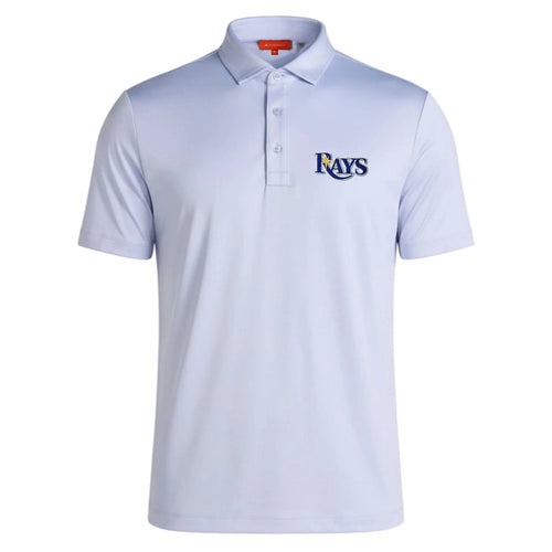 Rays Men's Redvanly Wordmark Blue Alpine Polo