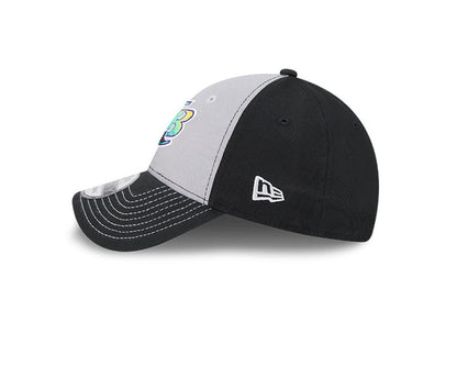 Rays New Era 9Forty Two-Tone Black Gray Coop Snapback Adjustable Hat