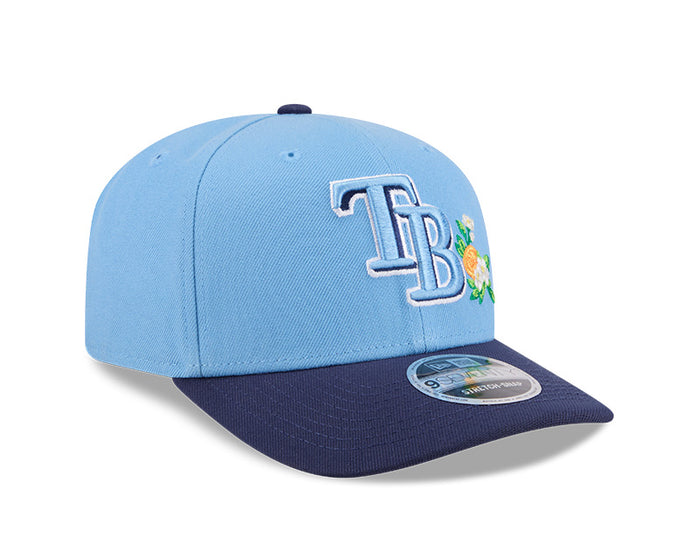 Rays New Era Light Blue Navy TB 2026 Spring Training 9SEVENTY Adjustable Hat
