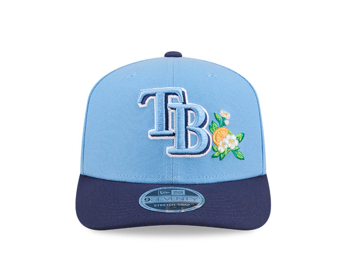 Rays New Era Light Blue Navy TB 2026 Spring Training 9SEVENTY Adjustable Hat