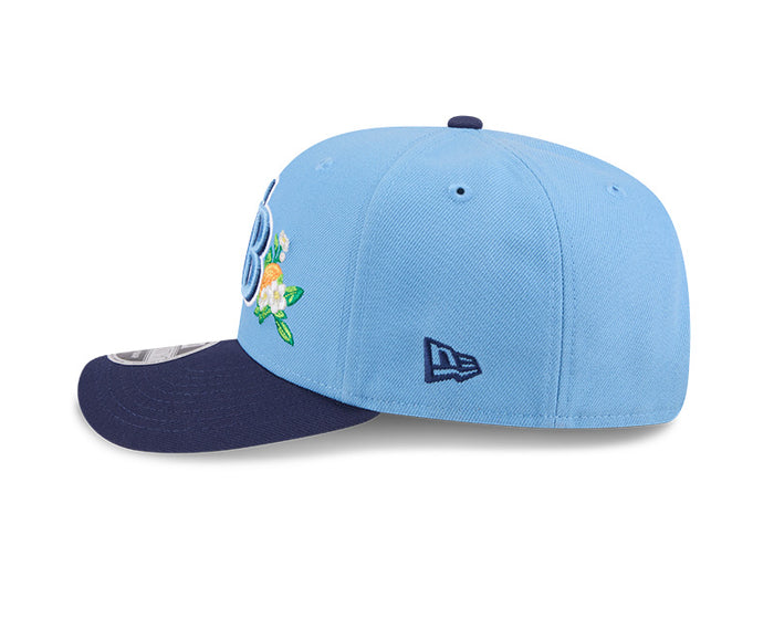 Rays New Era Light Blue Navy TB 2026 Spring Training 9SEVENTY Adjustable Hat
