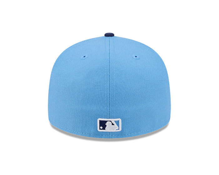 Rays New Era Light Blue Navy TB 2026 Spring Training On-Field Low Profile 59Fifty Fitted Hat
