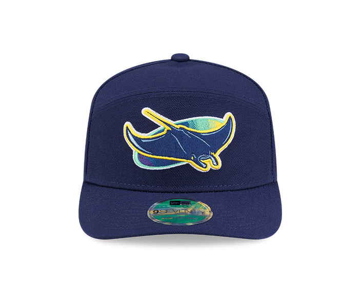 Rays New Era Navy Alt Player Replica 9SEVENTY Split-Panel Stretch-Snap Hat