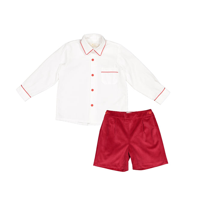 Regi Red Velvet Boy 2-piece Set