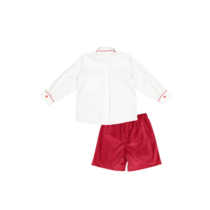 Regi Red Velvet Boy 2-piece Set