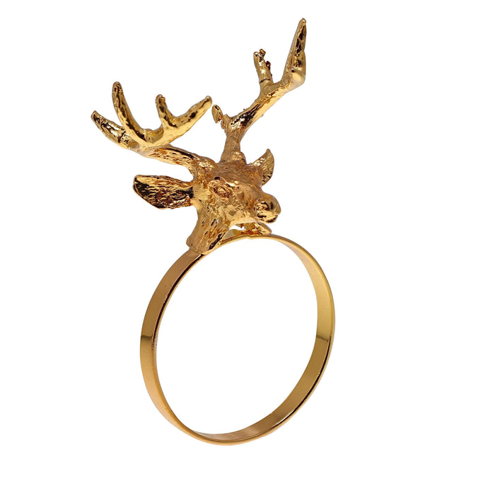 christmas napkin rings gold