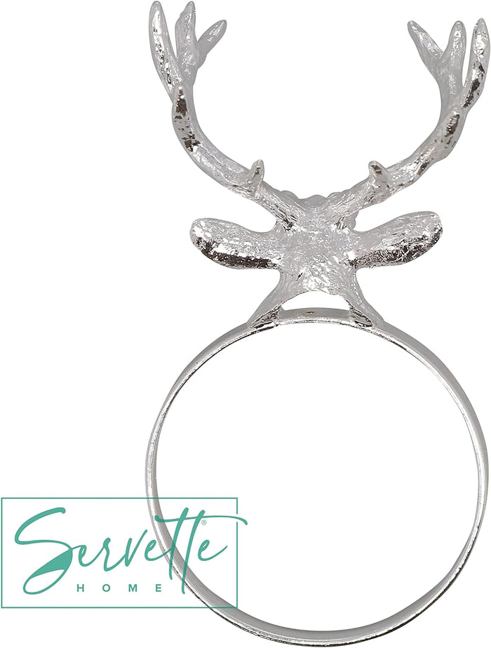 Reindeer Napkin Ring Holder - Set of 2