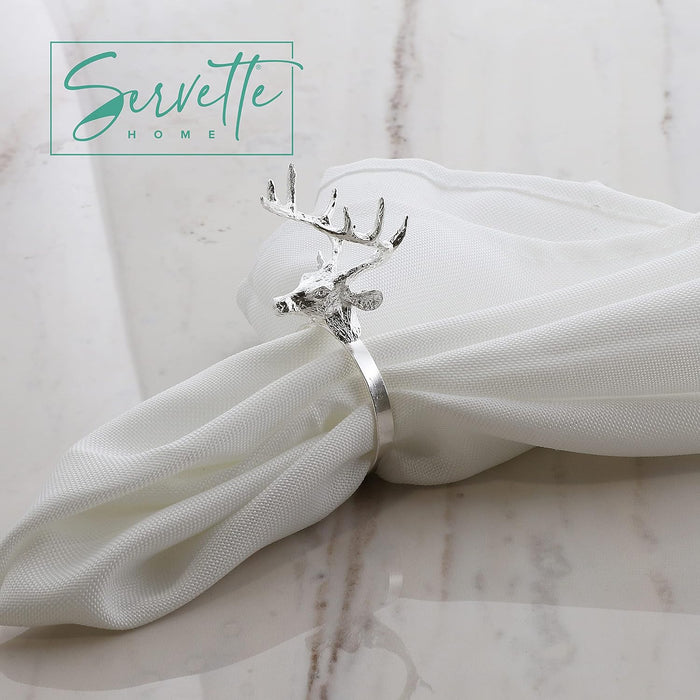 Reindeer Napkin Ring Holder - Set of 2