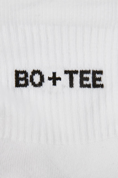 Ribbed Crew Sock Bundle in White