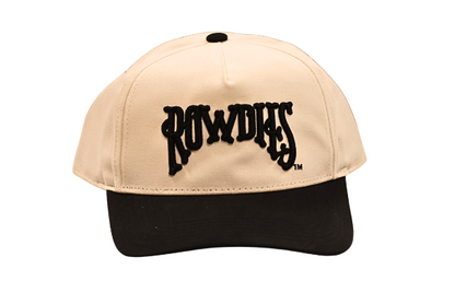 Rowdies Sportiqe White and Black Ranch Snapback Hat