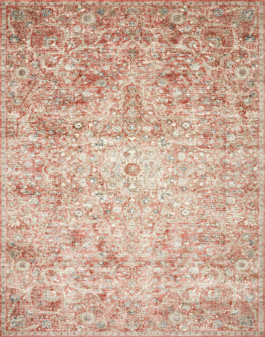 The Rug Corner Loloi II Saban Rust / Beige