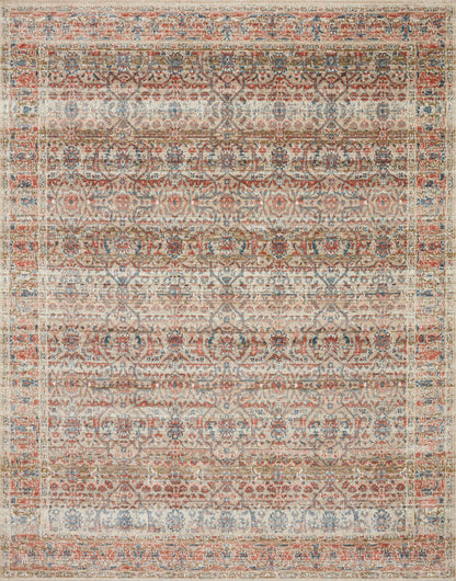 The Rug Corner Loloi II Saban Sand / Rust