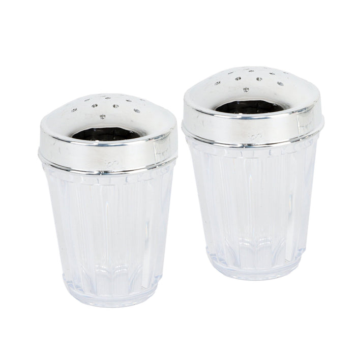 clear plastic salt and pepper shakers with lid
