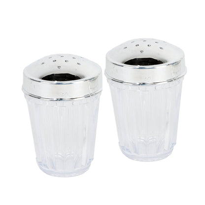 clear plastic salt and pepper shakers with lid