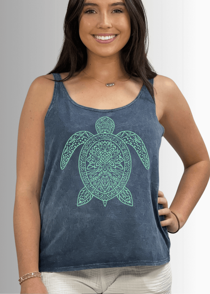 Sea Turtle Premium Cotton Tank Top - RFE Marketing Ventures