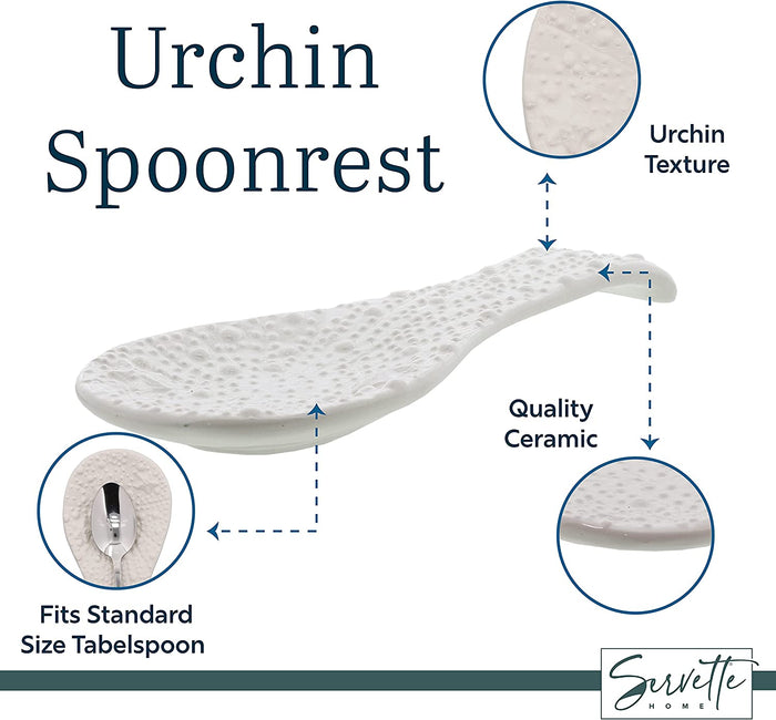 Sea Urchin Ceramic Spoon Rest
