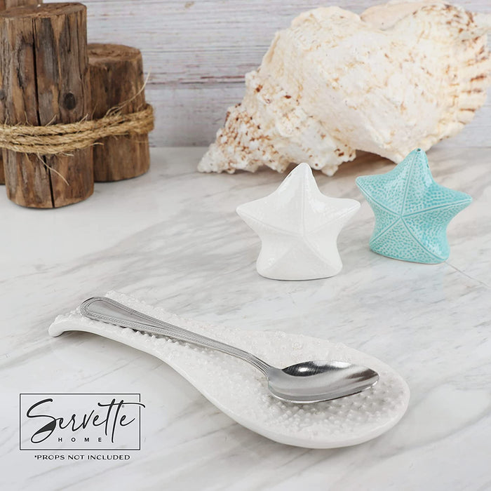 Sea Urchin Ceramic Spoon Rest