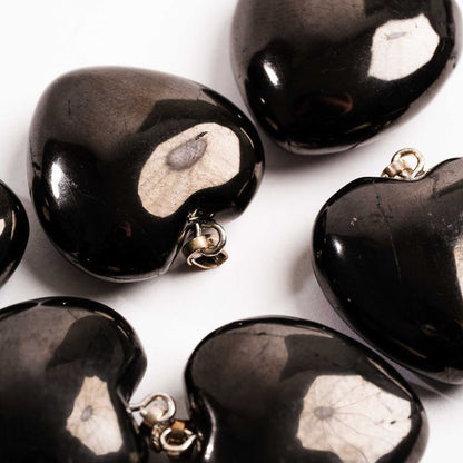 Shungite, Petrovsky - Heart Pendants
