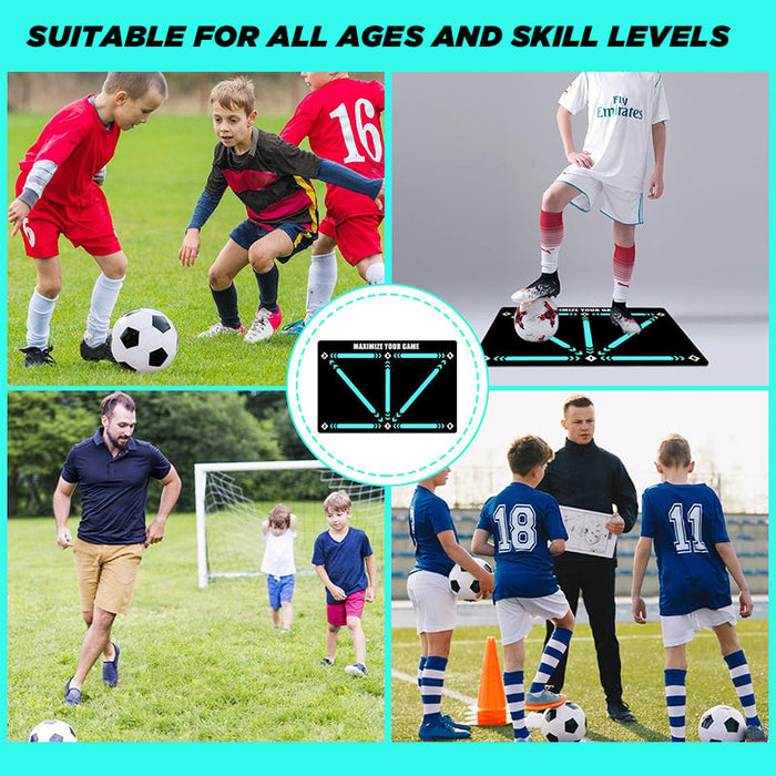 Silent Non-Slip Soccer Training Mat for All Levels