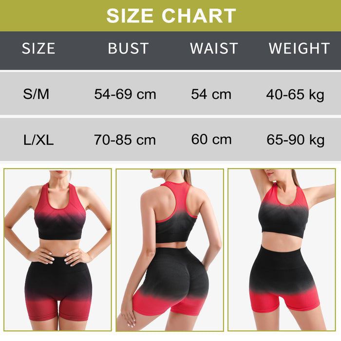 Sports Pant Workout Gym Bra Butt Lift Scrunch Fitness Gradient High Waist Leggings