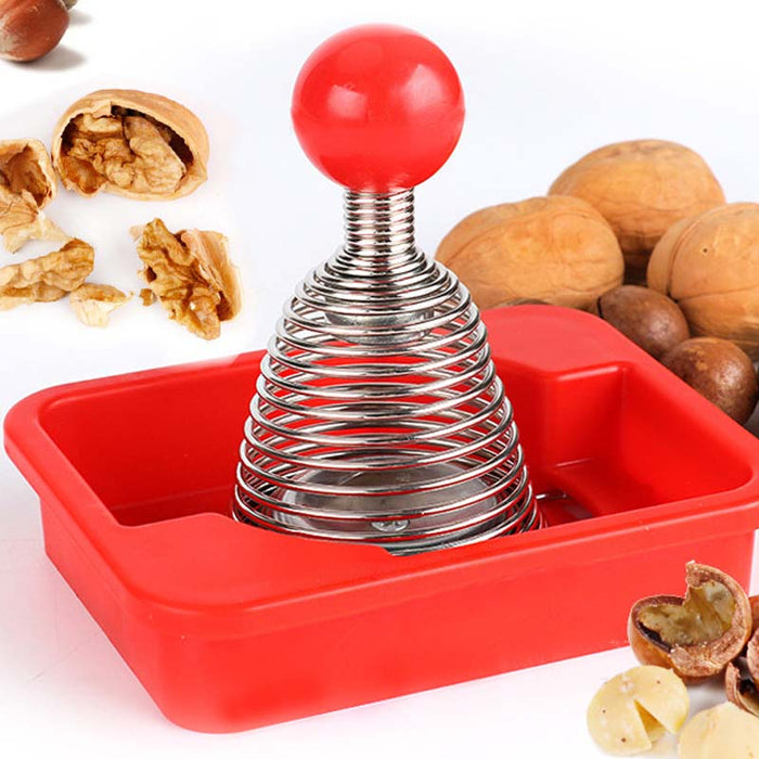 Stainless Steel Spring Walnut Opener