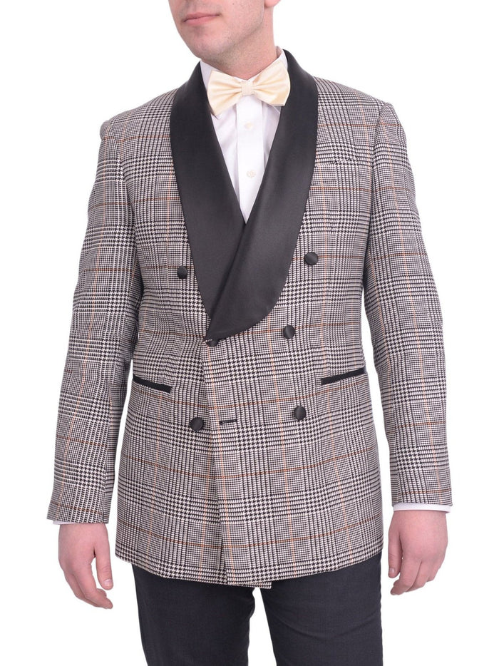 Steven Land BLAZERS 40R Steven Land Modern Fit Double Breasted Shawl Lapel Dinner Jacket Blazer