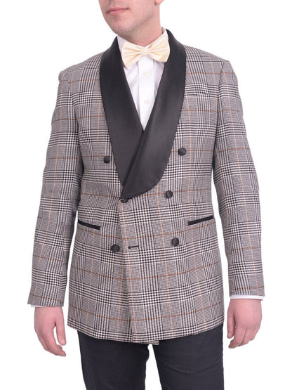 Steven Land BLAZERS 40R Steven Land Modern Fit Double Breasted Shawl Lapel Dinner Jacket Blazer