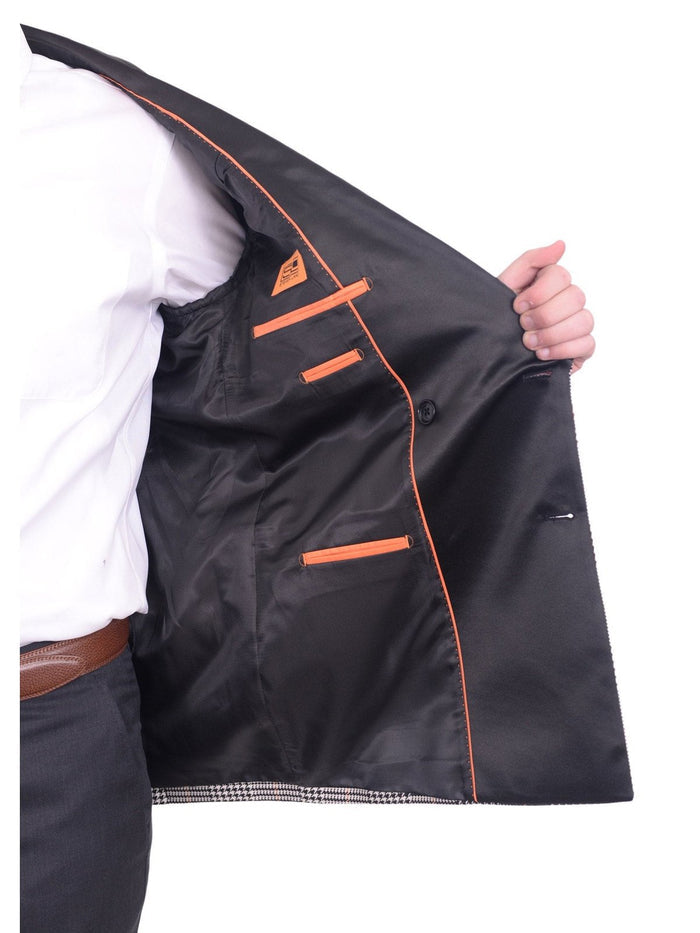 Steven Land BLAZERS Steven Land Modern Fit Double Breasted Shawl Lapel Dinner Jacket Blazer
