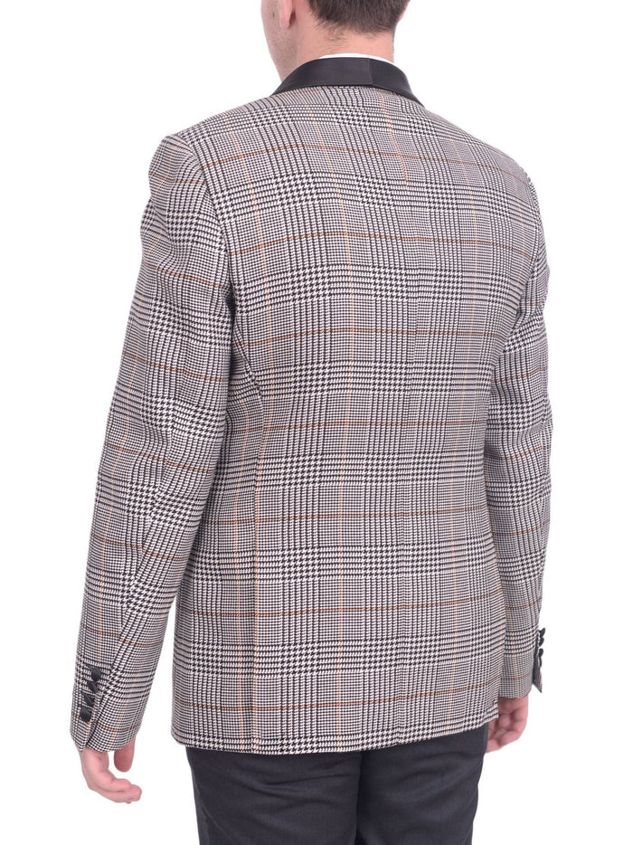 Steven Land BLAZERS Steven Land Modern Fit Double Breasted Shawl Lapel Dinner Jacket Blazer