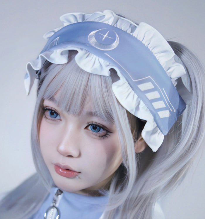 Headband / Light Blue & White / One size